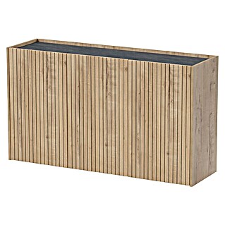 Muebles Pitarch Aparador Irati (L x An x Al: 40 x 140 x 80 cm, Roble/Negro, Serigrafiado)