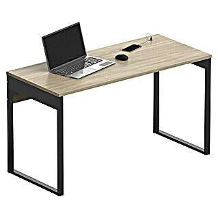 Muebles Pitarch Mesa de escritorio Nexus (L x An x Al: 60 x 135 x 76 cm, Roble Cambrian)