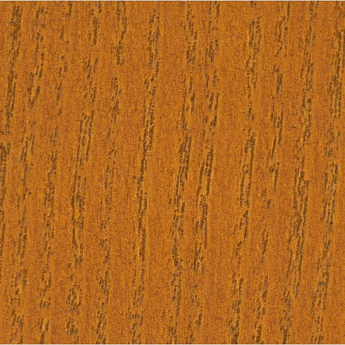 swingcolor Teak-Öl - Teak, 750 ml, Seidenmatt - Detailaufnahme der Textur von goldbraunem Holz mit dunklen Maserungen, ideal für Möbel und Innenausbau.