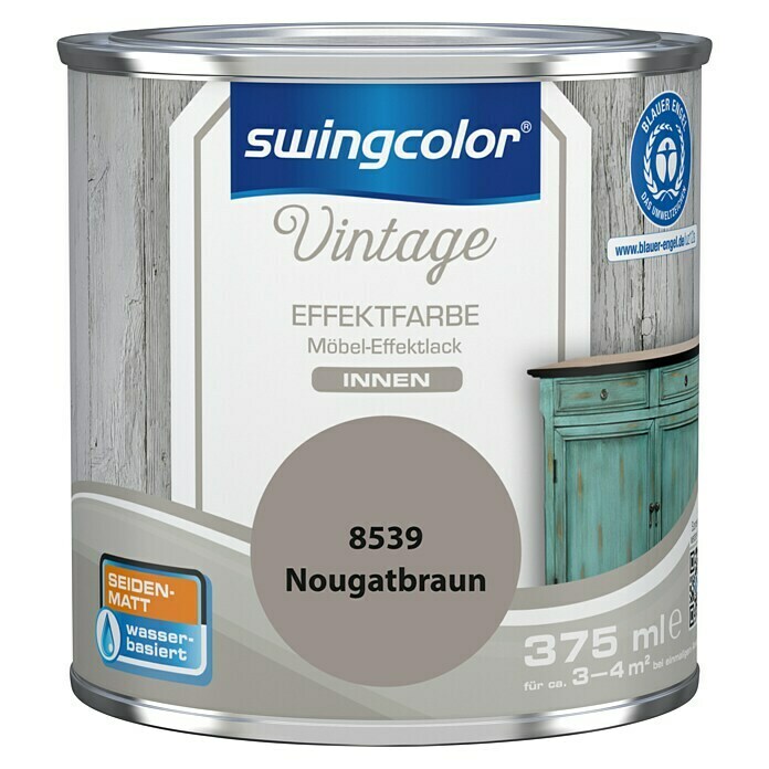 Swingcolor Vintage Möbel-Effekt Nougatbraun