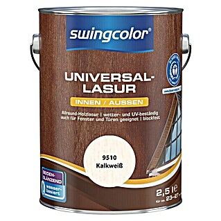 swingcolor Universal-Lasur (Kalkweiß, 2,5 l, Seidenglänzend, Wasserbasiert)