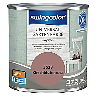 swingcolor Farblasur Universal-Gartenfarbe (Kirschblütenrosa, 375 ml, Seidenmatt)