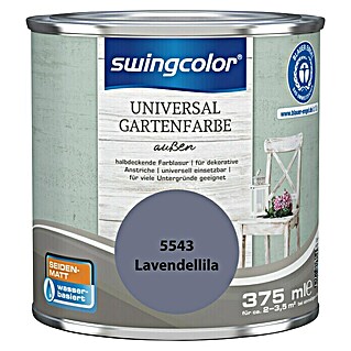 swingcolor Farblasur Universal-Gartenfarbe (375 ml, Lavendellila, Seidenmatt)
