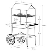 Herstera Garden Kräuterhochbeet Expert (L x B x H: 85 x 65 x 150 cm, Rostrot) | BAUHAUS