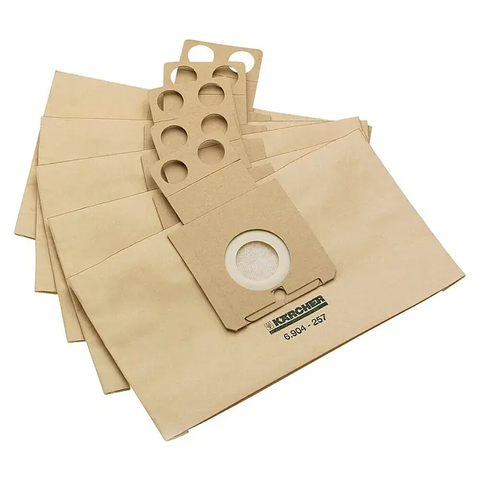 Kärcher Filter-Set - 6 -tlg. - Staubsaugerbeutel von Kärcher, Modell 6.904-257, für eine effiziente und saubere Staubaufnahme. Ideal für Haushalte und Gewerbe.