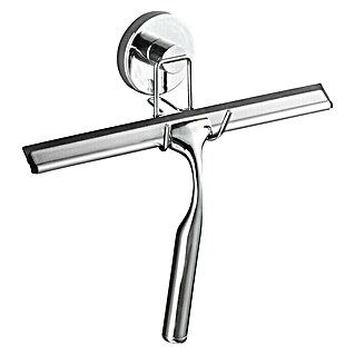 Wenko Bad-& Duschabzieher Vacuum-Loc (Mit Halterung, Silber, Metall)