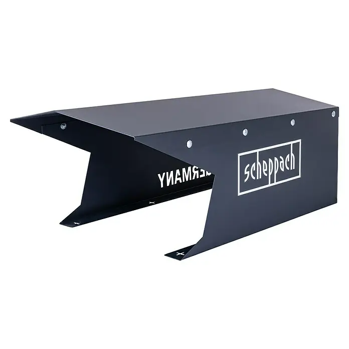 Scheppach Mähroboter-Garage - L x B x H: 750 x 440 x 480 mm, Scheppach Mähroboter Robocut und BRMR300 - Produktansicht des Scheppach Untergestell UMF2000, einer stabilen und langlebigen Basis für verschiedene Werkzeuge und Maschinen.
