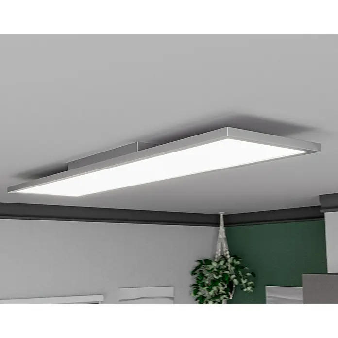 Lavida LED-Panel IP44 - 45 W, L x B x H: 120 x 30 x 6 cm, Weiß, Mehrfarbig - Die LED-Deckenleuchte ist ein echter Hingucker. Sie bietet eine ideale Ausleuchtung für jeden Raum und überzeugt mit modernem Design.