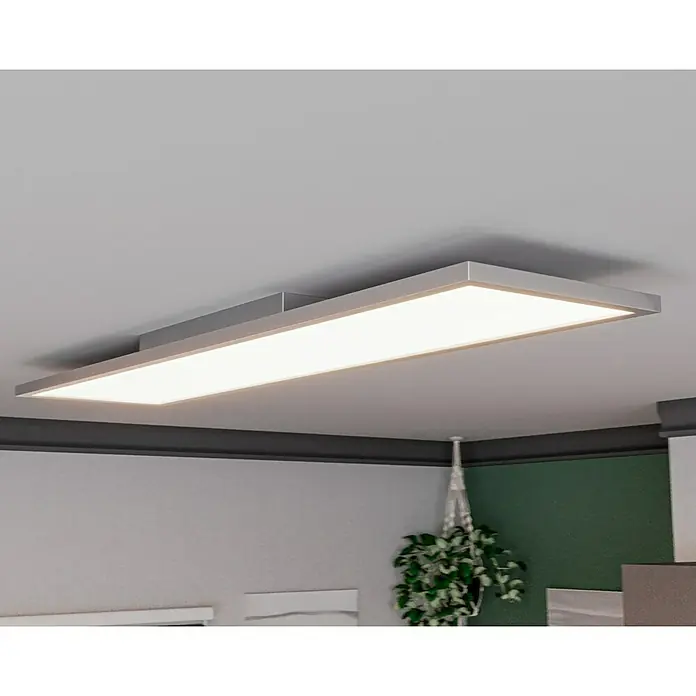 Lavida LED-Panel IP44 - 45 W, L x B x H: 120 x 30 x 6 cm, Weiß, Mehrfarbig - Deckenleuchte: Moderne, rechteckige LED-Deckenleuchte für stilvolle Beleuchtung in jedem Raum. Ideal für Wohnzimmer, Schlafzimmer oder Büro.