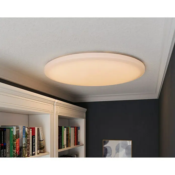Tween Light LED-Deckenleuchte rund Skyler Star Big - 85 W, Ø x H: 90 x 10 cm, Weiß, Mehrfarbig - Eine moderne, runde Deckenleuchte sorgt für eine angenehme Beleuchtung im Raum und wertet das Interieur auf.