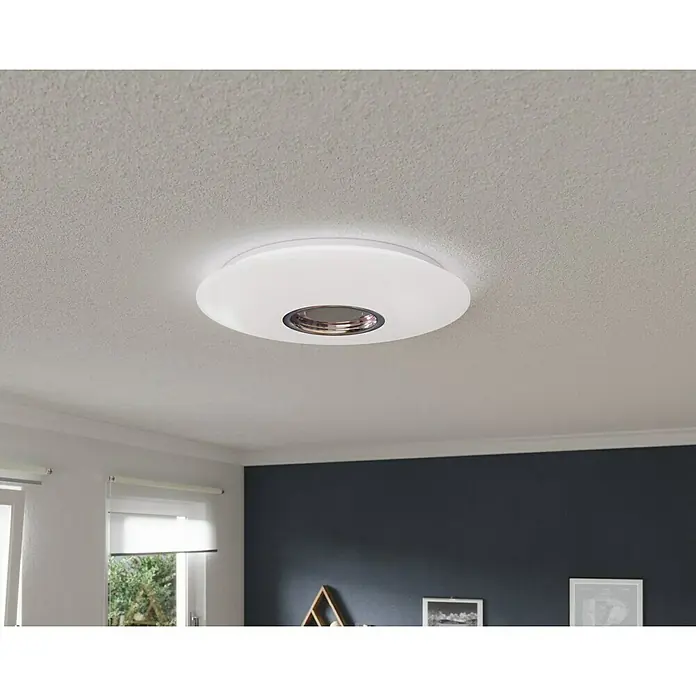 Tween Light LED-Deckenleuchte rund - 24 W, Weiß, RGBW - Deckenleuchte in Weiß mit zentralem Lichtausschnitt für moderne Beleuchtung im Innenbereich.