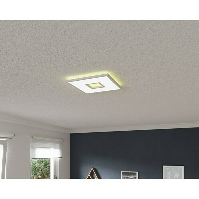 LED-Deckenleuchte Ellia (24 W, L x B x H: 45 x 45 x 5 cm, Weiß, RGB) | BAUHAUS