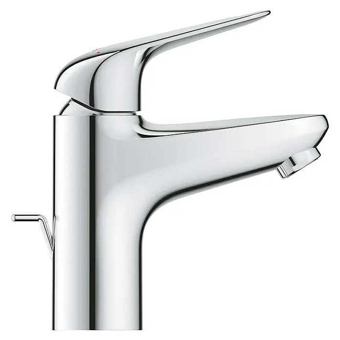 Grohe QuickFix Grifo de lavabo Swift S - Cromo, Brillante - Este moderno grifo cromado presenta un diseño elegante, lo que lo convierte en un complemento elegante para cualquier baño. Perfecto para una estética contemporánea.