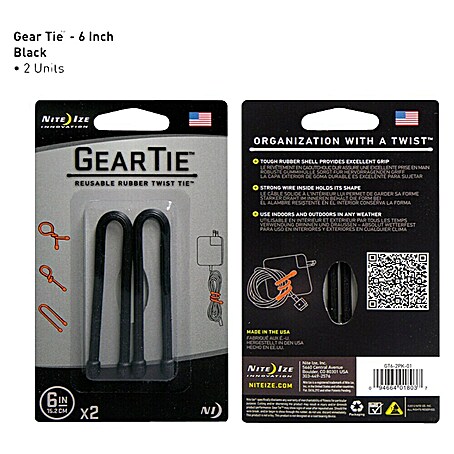 Nite Ize Kabelbinder-Set Gear Tie (Länge: 15,2 cm, 2 Stk.)