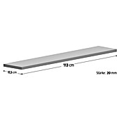 Fensterbank Impakt (101 x 17,5 x 2 cm, Anthrazit, Poliert)