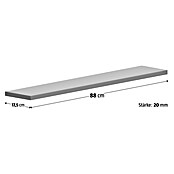 Fensterbank Jura (88 x 17,5 x 2 cm, Braun/Beige/Gelb, Poliert)