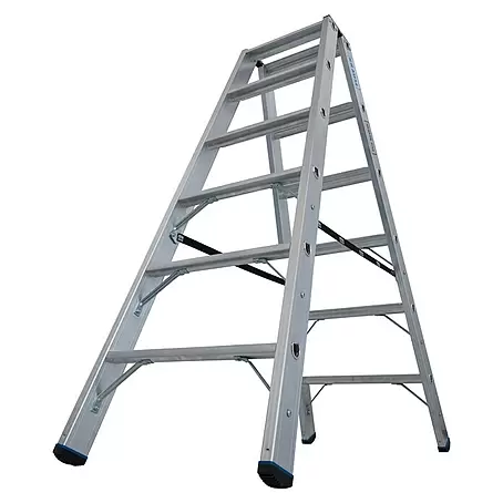 Krause Stabilo Doppel-Stehleiter 2 x 6 Stufen