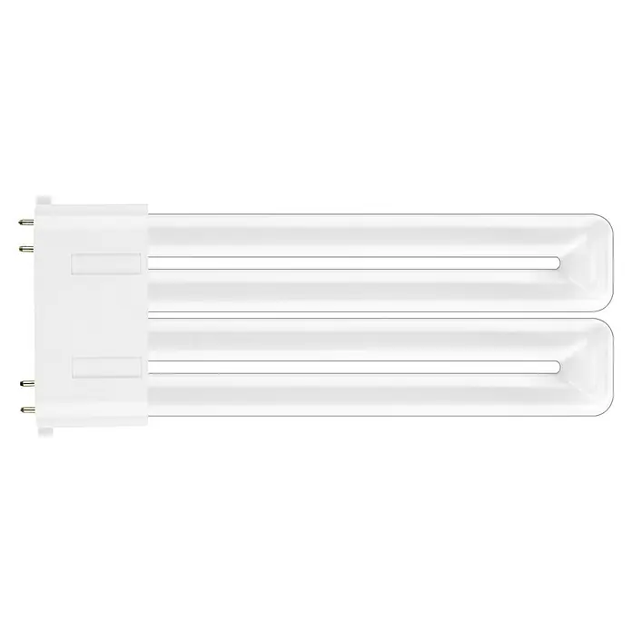 Osram LED-Röhre DULUX LED F 2G10 - Länge: 16,95 cm, Nicht Dimmbar, Kaltweiß, 1.500 lm, 12 W - Nahaufnahme einer Kompaktleuchtstofflampe, die ein energieeffizientes und langlebiges Beleuchtungsprodukt für vielfältige Anwendungen darstellt.