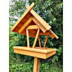 Promadino Vogelfutterhaus (42 x 36 x 38 cm, Braun, Ausstattung: Vogelhausständer)