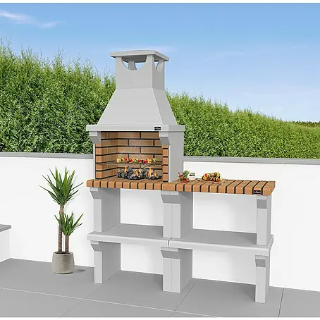 Collippo  Barbacoa de obra Sintra con mesa auxiliar