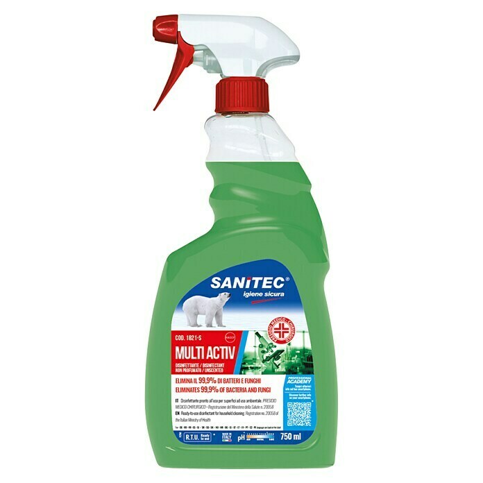 Sanitec Dezinfekcijsko čistilo in razmaščevalec Multi Aktiv  (750 ml) | 7136 - Spezialreinigung | HHCA - Reinigungsmittel | HHC - Reinigung | HH - Reinigung | H - Innendeko/Farben | BAUHAUS