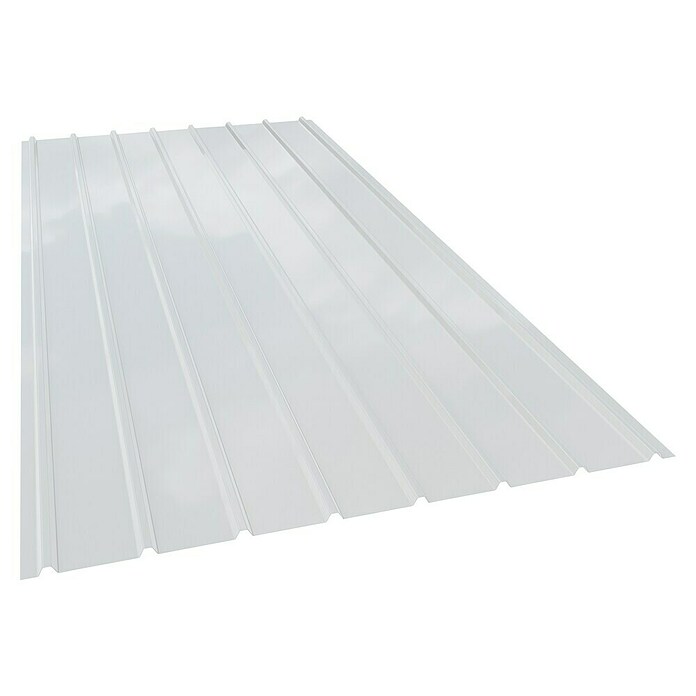 Dachblech Schwallblech Trapezplatte H12 (200 cm x 905 mm x 0,9 mm, Farblos) | BAUHAUS