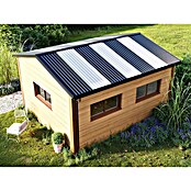Metdach Dachfirst Gerade PP12 (Anthrazit, Länge: 200 cm, Stahl) | BAUHAUS