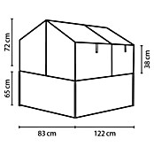 Vitavia Hochbeet Paris (121,7 x 83,1 x 135,1 cm, Schwarz, Sicherheitsglas) | BAUHAUS