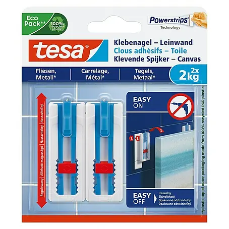 Tesa Powerstrips Klebehaken Adjust Canvas
