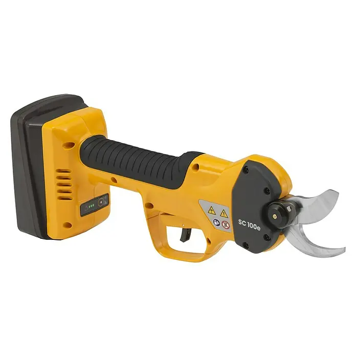 Stiga Akku-Astschere SC 100E - 20 V, 1 Akku, Max. Aststärke: 30 mm - Akkubetriebene Gartenschere SC 100e in Gelb und Schwarz, ideal für müheloses Schneiden von Ästen und Zweigen.