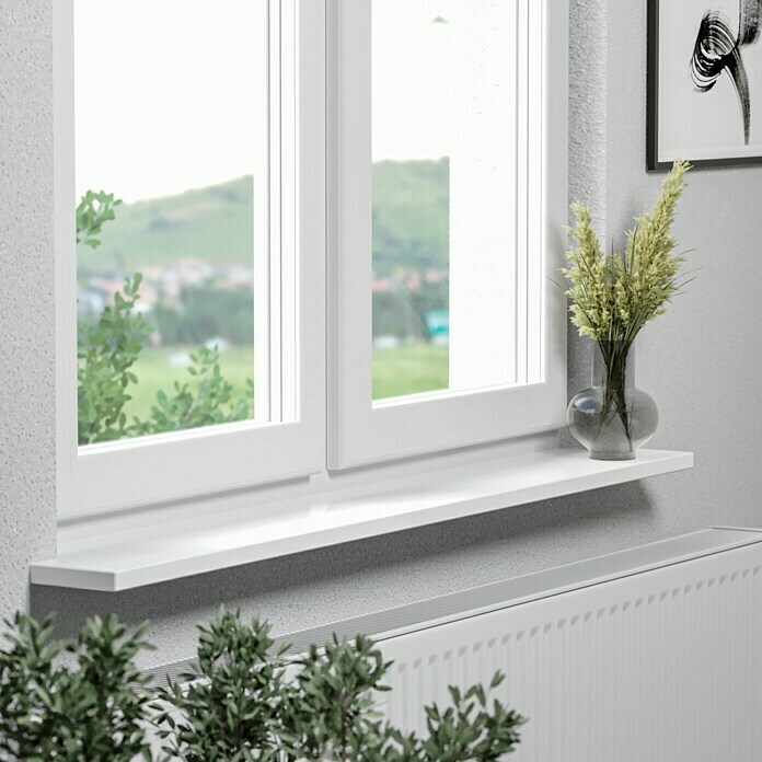 Fensterbank Snow White Micro (101 x 17,5 x 2 cm, Weiß, Poliert)