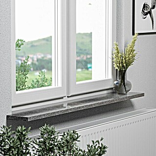 Fensterbank Impakt softgebürstet (151 x 40 x 2 cm, Anthrazit, Granit)