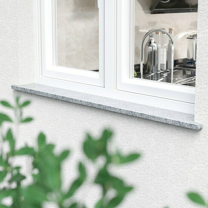 Fensterbank Bianco Cordo (126 x 20 x 2 cm, Grau, Poliert)
