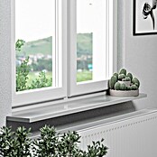 Fensterbank Silver Grey Micro (113 x 20 x 2 cm, Hellgrau, Poliert)