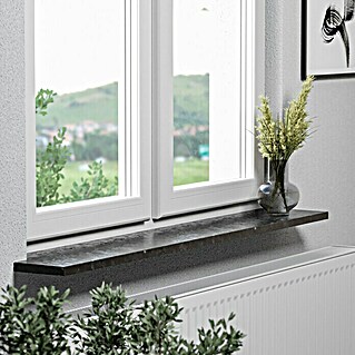 Fensterbank Steel Grey Reptil (151 x 40 x 2 cm, Anthrazit, Granit)