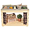 Muddy Buddy Kindertisch zum Matschen Little Leo (L x B x H: 80 x 40 x 55 cm, Holz, Natur/ Puderrosa) | BAUHAUS