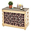 Muddy Buddy Kindertisch zum Matschen Little Leo (L x B x H: 80 x 40 x 55 cm, Holz, Natur/ Puderrosa) | BAUHAUS