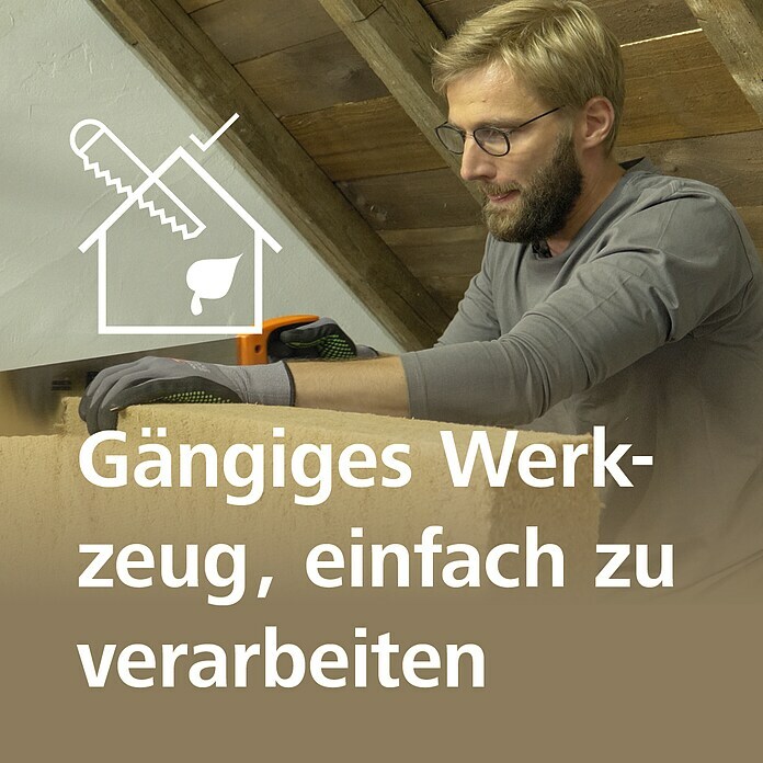 Steico Holzfaserdämmplatte flex 038 (1 200 x 625 mm, Stärke: 60 mm, Wärmeleitfähigkeit: 0,038 W/(mK), 7 Stk.) | BAUHAUS