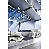 Element System Flessenkorf (80 x 30 cm, Draagkracht: 18 kg/verdieping, Wit/aluminium)