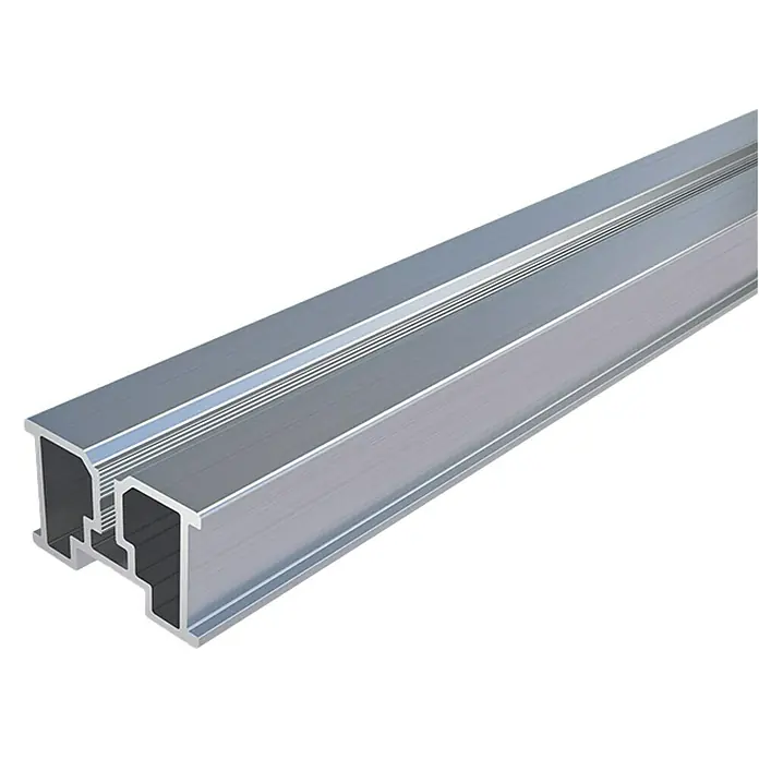 HS Terra Systec Alu-Unterkonstruktion - 200 x 4 x 2,4 cm, Silber - Aluminiumprofil mit präziser Formgebung und glatter Oberfläche für vielfältige Konstruktionsanwendungen.
