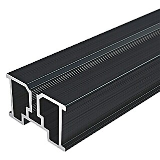 HS Terra Systec Alu-Unterkonstruktion (200 x 4 x 2,4 cm, Schwarz)