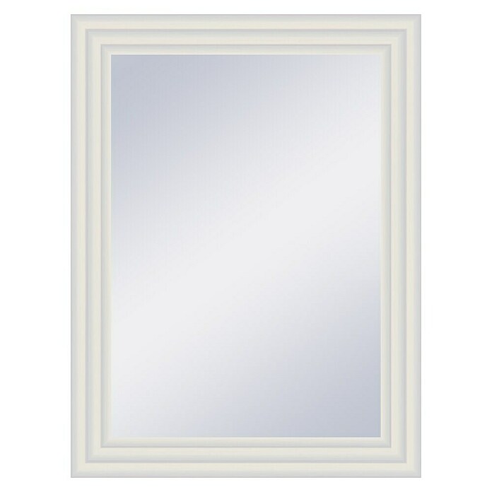 Espejo de pared Fantasía (63 x 83 cm, Blanco, Madera) | BAUHAUS