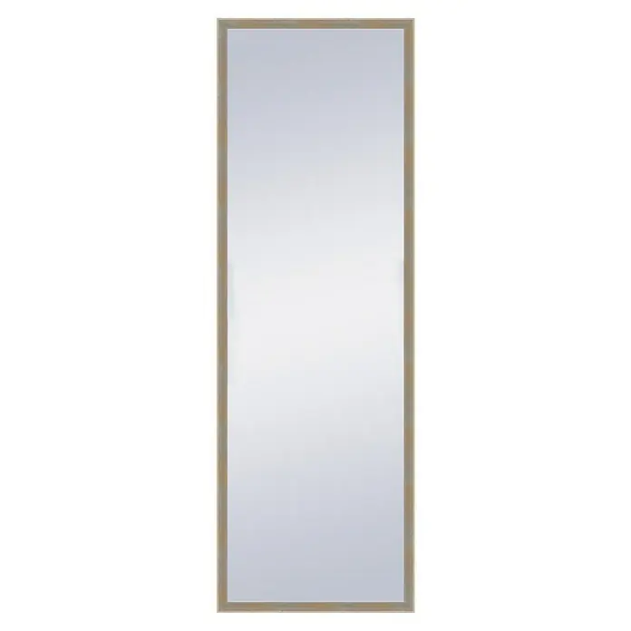 Espejo de pared Pirámide - 44 x 134 cm, Natural - Diseño elegante de espejo de cuerpo entero con marco de madera clara. Una pieza de decoración elegante y funcional, que añade profundidad y luz a cualquier habitación.