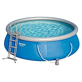 Bestway Quick-Up-Pool (Ø x H: 457 x 107 cm, 13 810 l, Blau)
