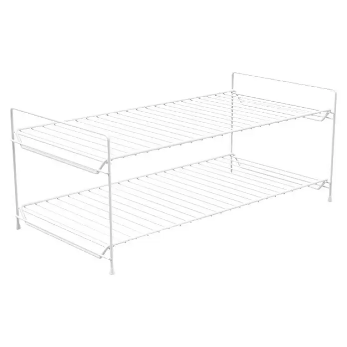 Elfa Classic by Elfa Schuhregal - L x B x H: 30 x 60 x 25 cm, Weiß, Passend für: Regalsystem Classic by Elfa - Weißes Metall-Schuhregal mit zwei Etagen zur organisierten Aufbewahrung.