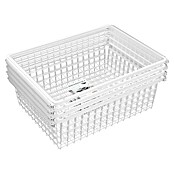 Elfa Classic by Elfa Drahtkorb Set mit Auszug (L x B x H: 43 x 60 x 18 cm, Weiß, 8 -tlg.) | BAUHAUS