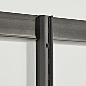 Elfa Garage+/Décor+ by Elfa Abdeckleiste für Aufhängeschiene (60 x 1,5 x 4,8 cm, Matt grau, Passend für: Regalsystem Garage+/Décor+ by Elfa) | BAUHAUS