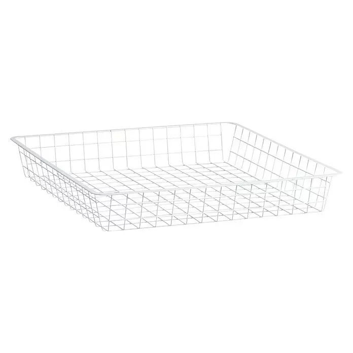 Elfa Classic by Elfa Drahtkorb für Auszug - L x B x H: 40 x 60 x 8 cm, Weiß - Weißer Drahtkorb aus Metall zur Aufbewahrung.