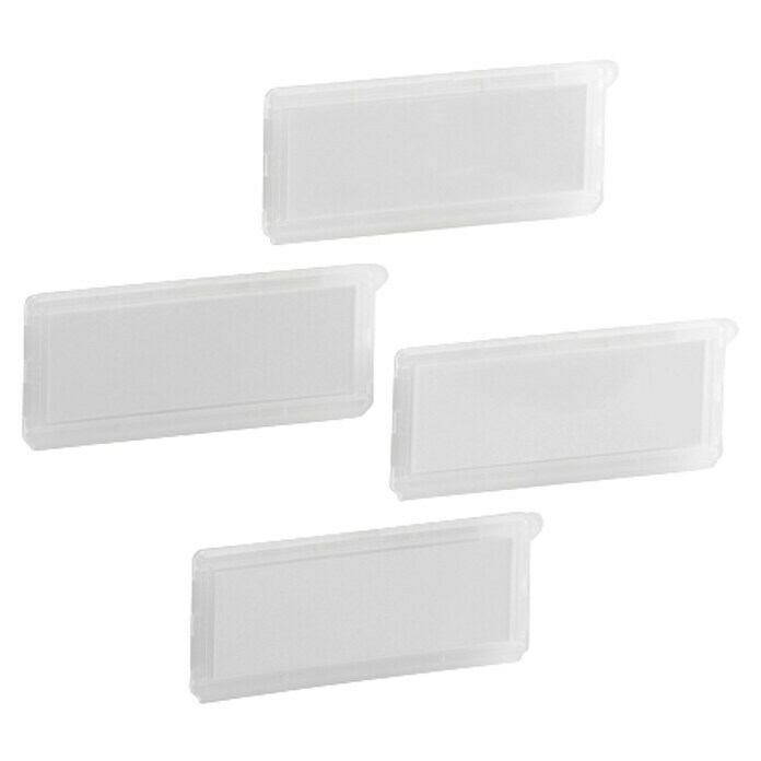 Elfa Classic by Elfa Etikettenhalter (L x B: 9 x 8,5 cm, Transparent, 4 Stk.) | BAUHAUS