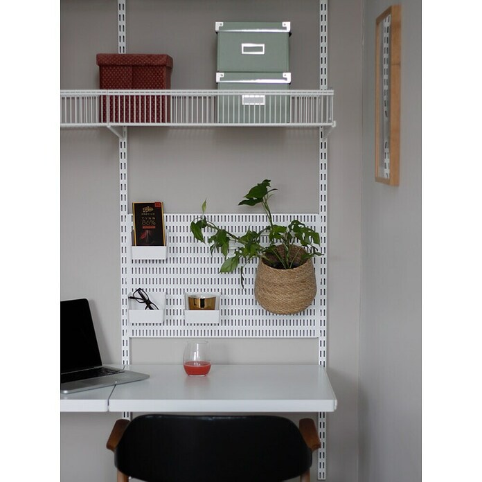 Elfa Classic by Elfa Gitterkorb (L x B x H: 30 x 60 x 9,6 cm, Weiß, Passend für: Regalsystem Classic by Elfa) | BAUHAUS
